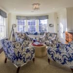 upholstered chairs in sitting room