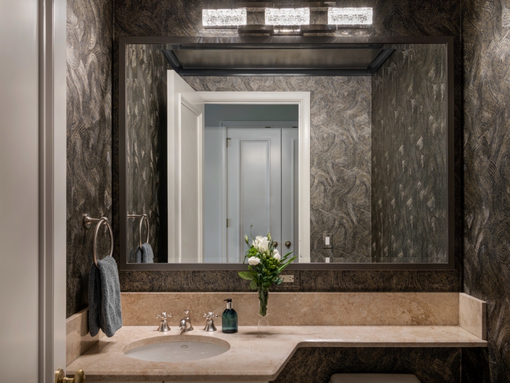 Stylish interior design bathroom in Lexington, MA
