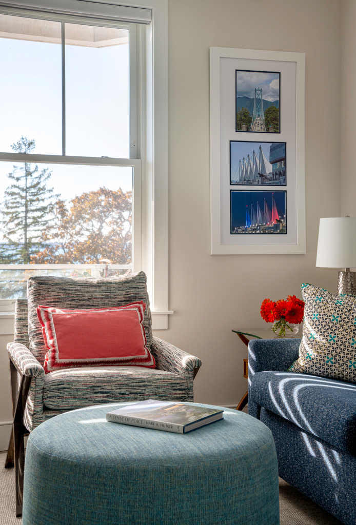 Bright interior design room in Cape Cod, MA