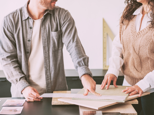 Meeting with an interior designer