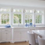 Bright kitchen with beautiful view and natural light